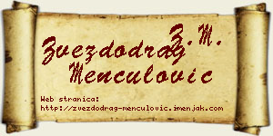 Zvezdodrag Menčulović vizit kartica